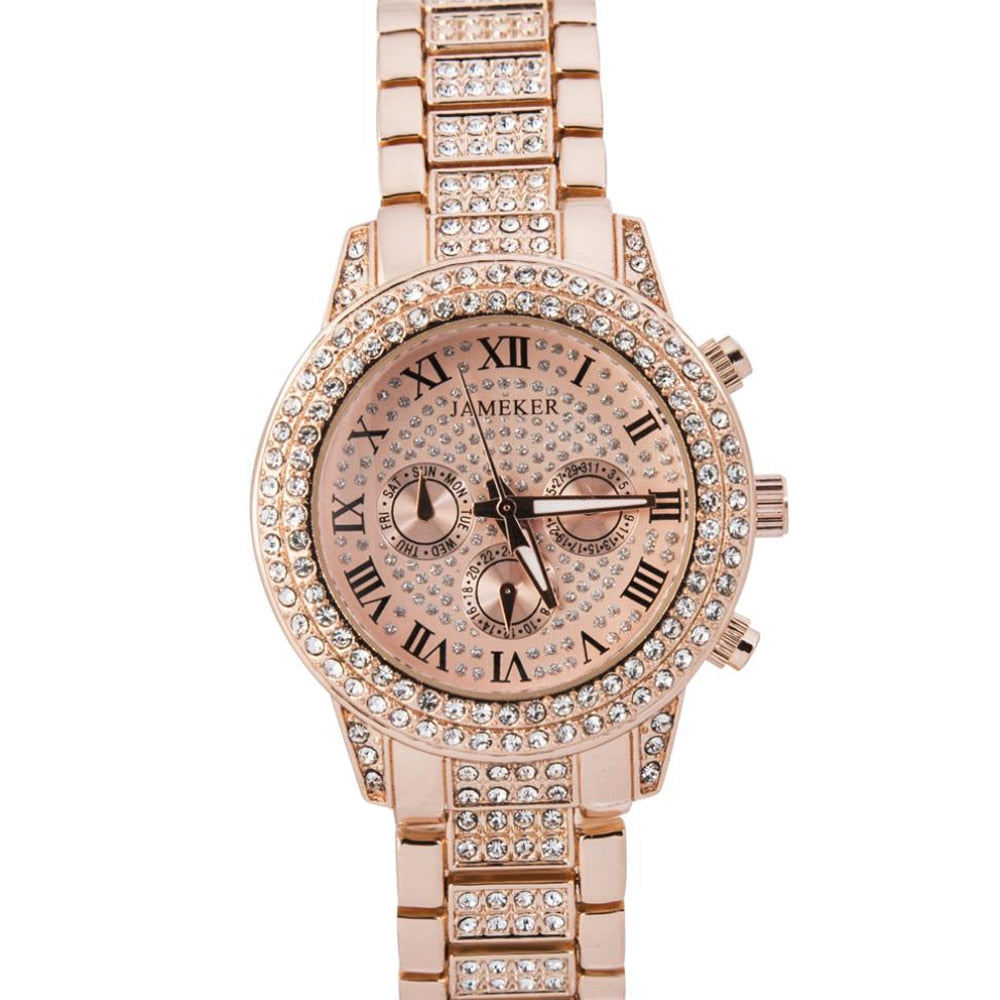 Women's Luxury White Fashion Quartz Movement Stainless Steel Watch - Watches for Women - DYAVOR®