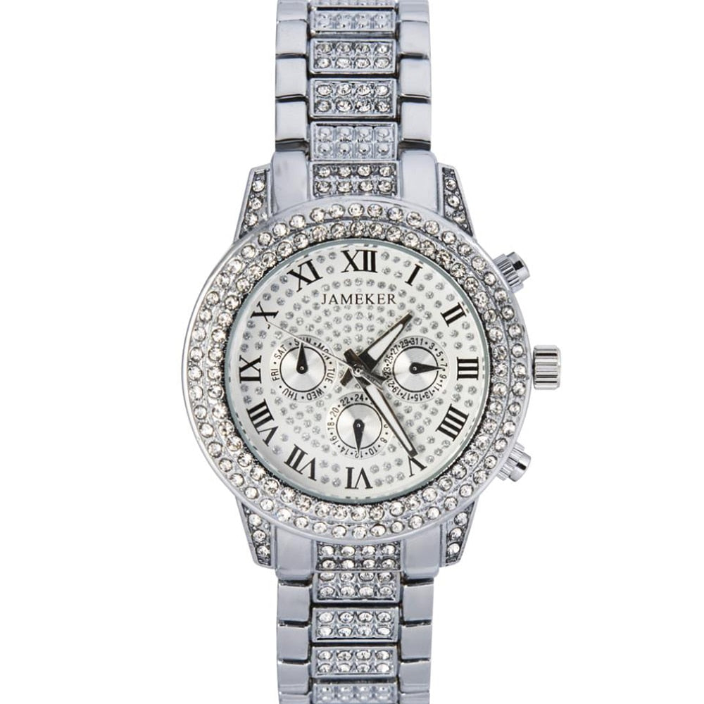 Women's Luxury White Fashion Quartz Movement Stainless Steel Watch - Watches for Women - DYAVOR®