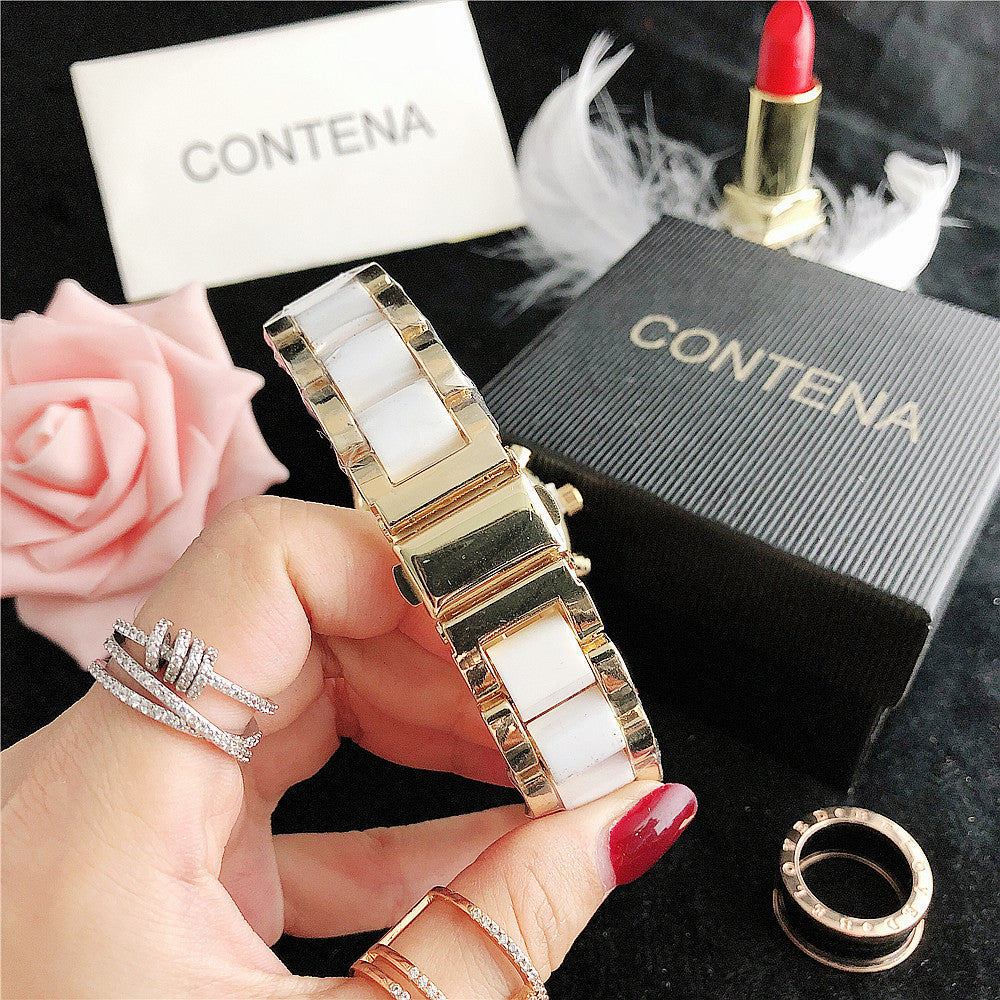 Women's Luxury White Fashion Quartz Movement Stainless Steel Watch - Watches for Women - DYAVOR®