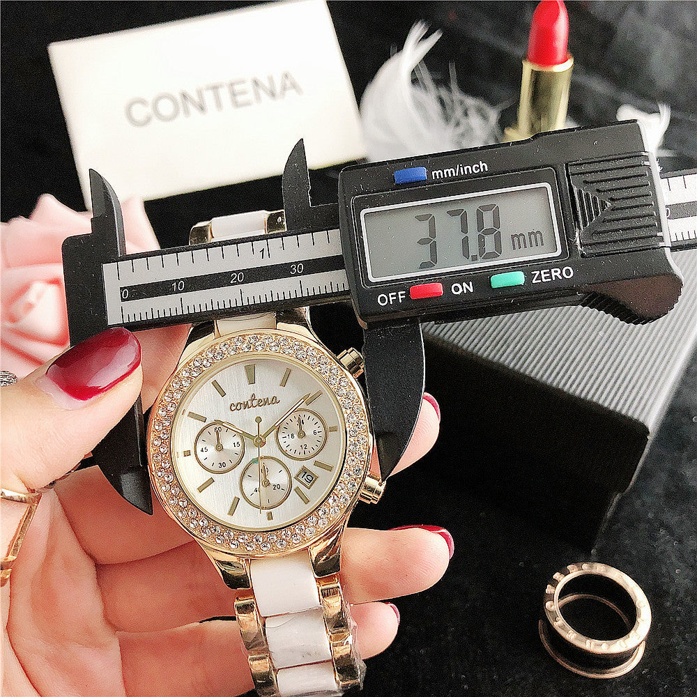 Women's Luxury White Fashion Quartz Movement Stainless Steel Watch - Watches for Women - DYAVOR®