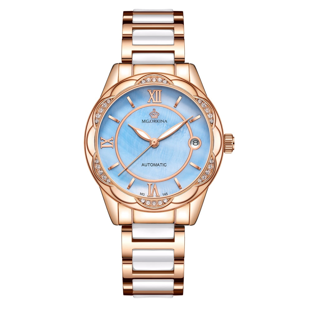 Women's Mechanical Stainless Steel Luminous Hands Bracelet Watch - Watches for Women - DYAVOR®
