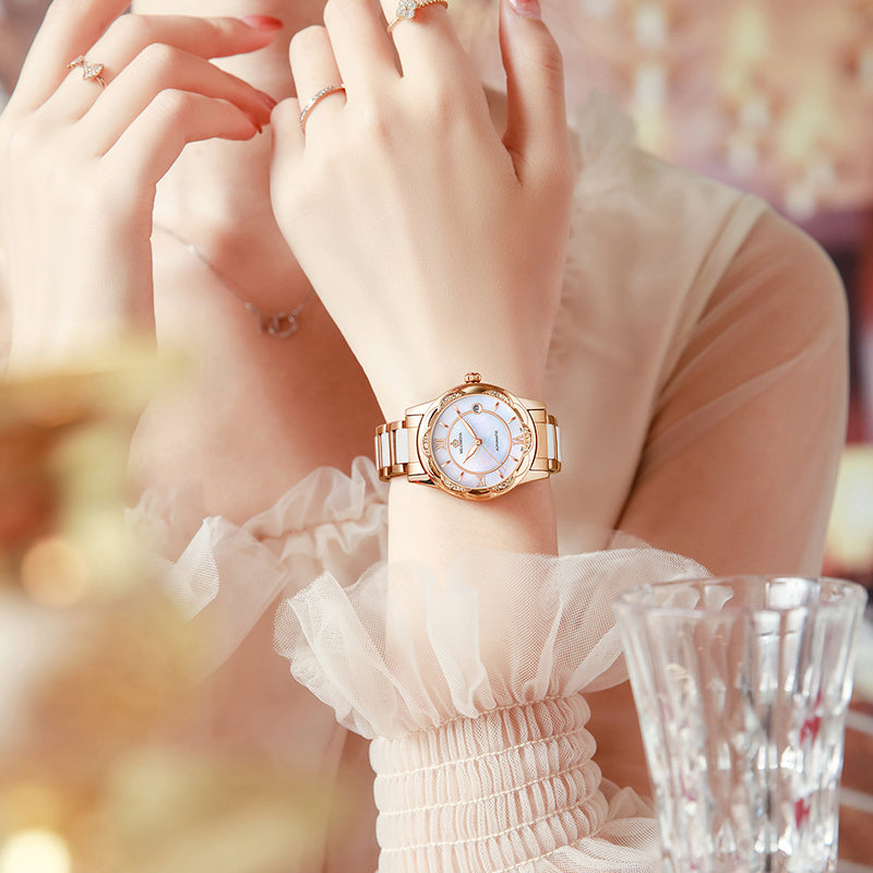 Women's Mechanical Stainless Steel Luminous Hands Bracelet Watch - Watches for Women - DYAVOR®