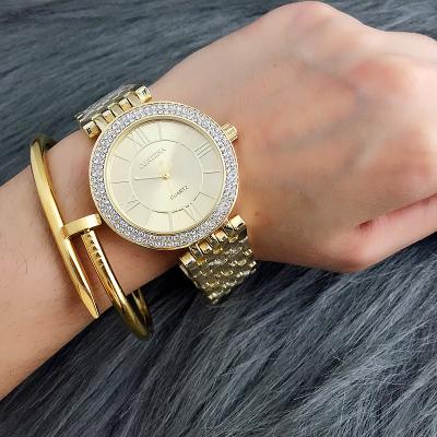 Women's Rhinestone Rose Gold Round Shaped Quartz Wristwatches - Watches for Women - DYAVOR®