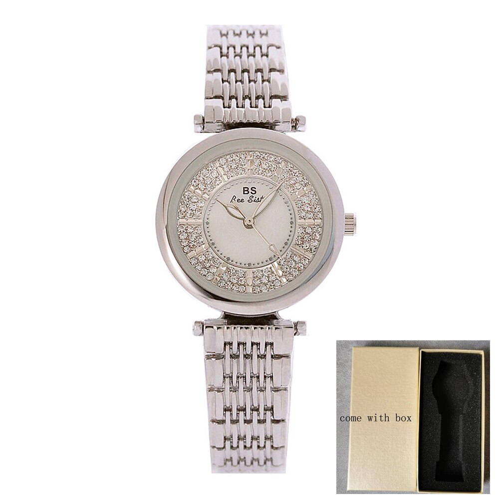 Women's Rhinestone Round Shape Stainless Steel Shock Resistant Watch - Watches for Women - DYAVOR®