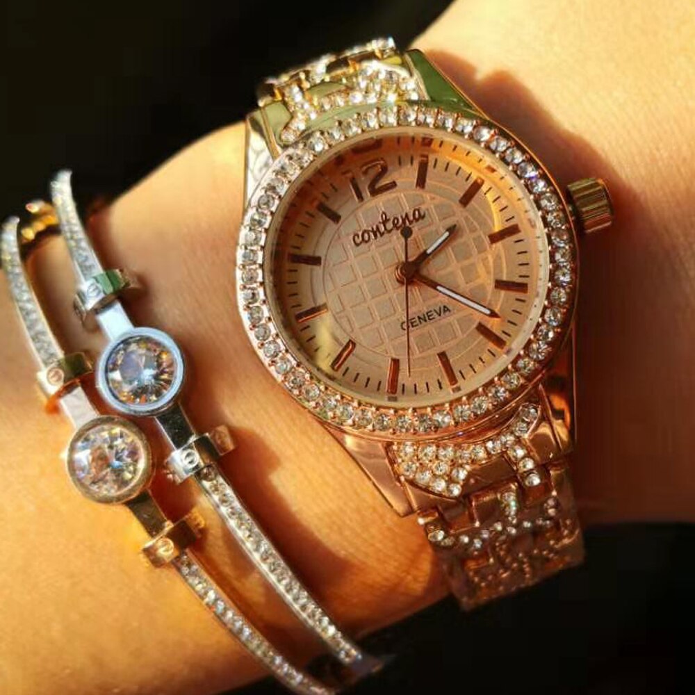 Women's Simple Gold Luxury Fashion Diamond Quartz Wristwatch - Watches for Women - DYAVOR®
