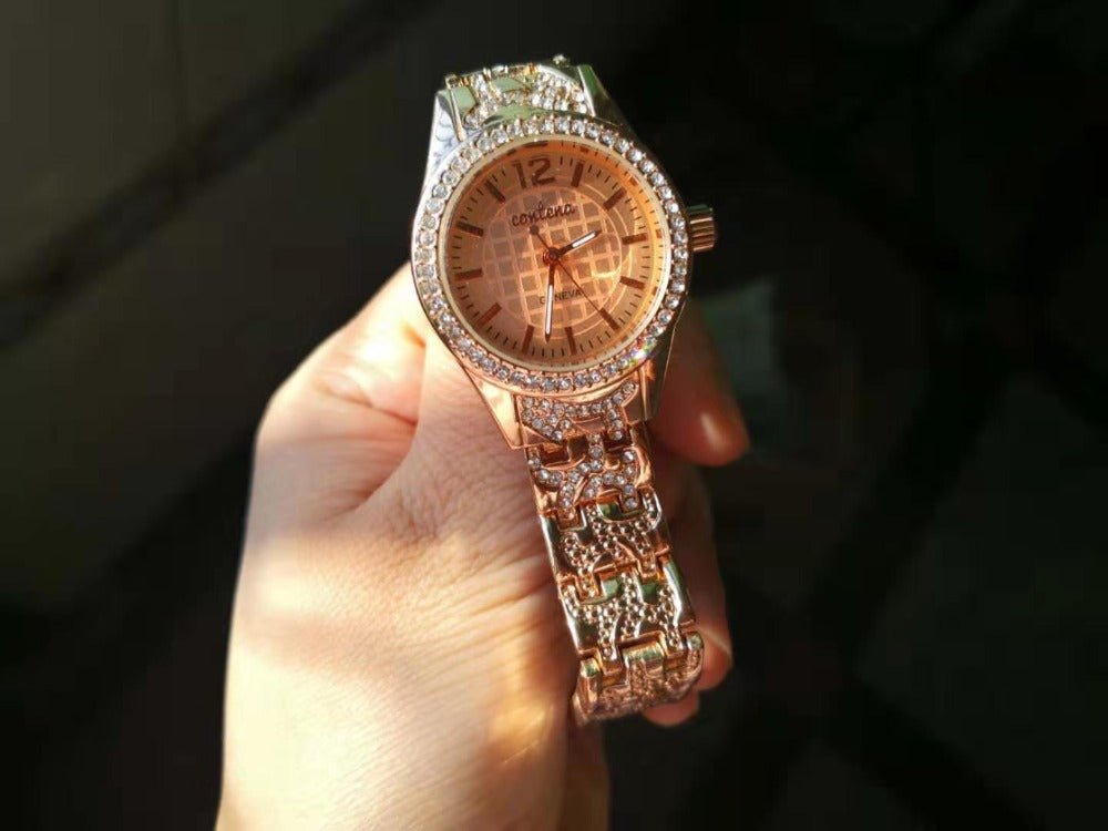 Women's Simple Gold Luxury Fashion Diamond Quartz Wristwatch - Watches for Women - DYAVOR®