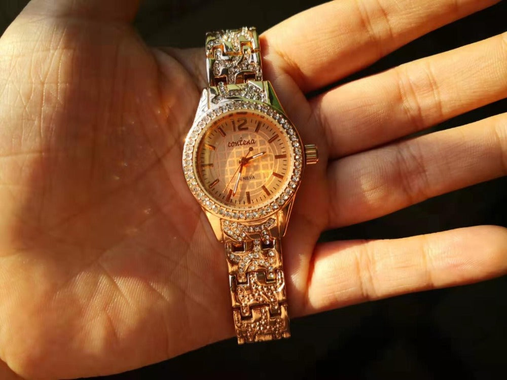 Women's Simple Gold Luxury Fashion Diamond Quartz Wristwatch - Watches for Women - DYAVOR®