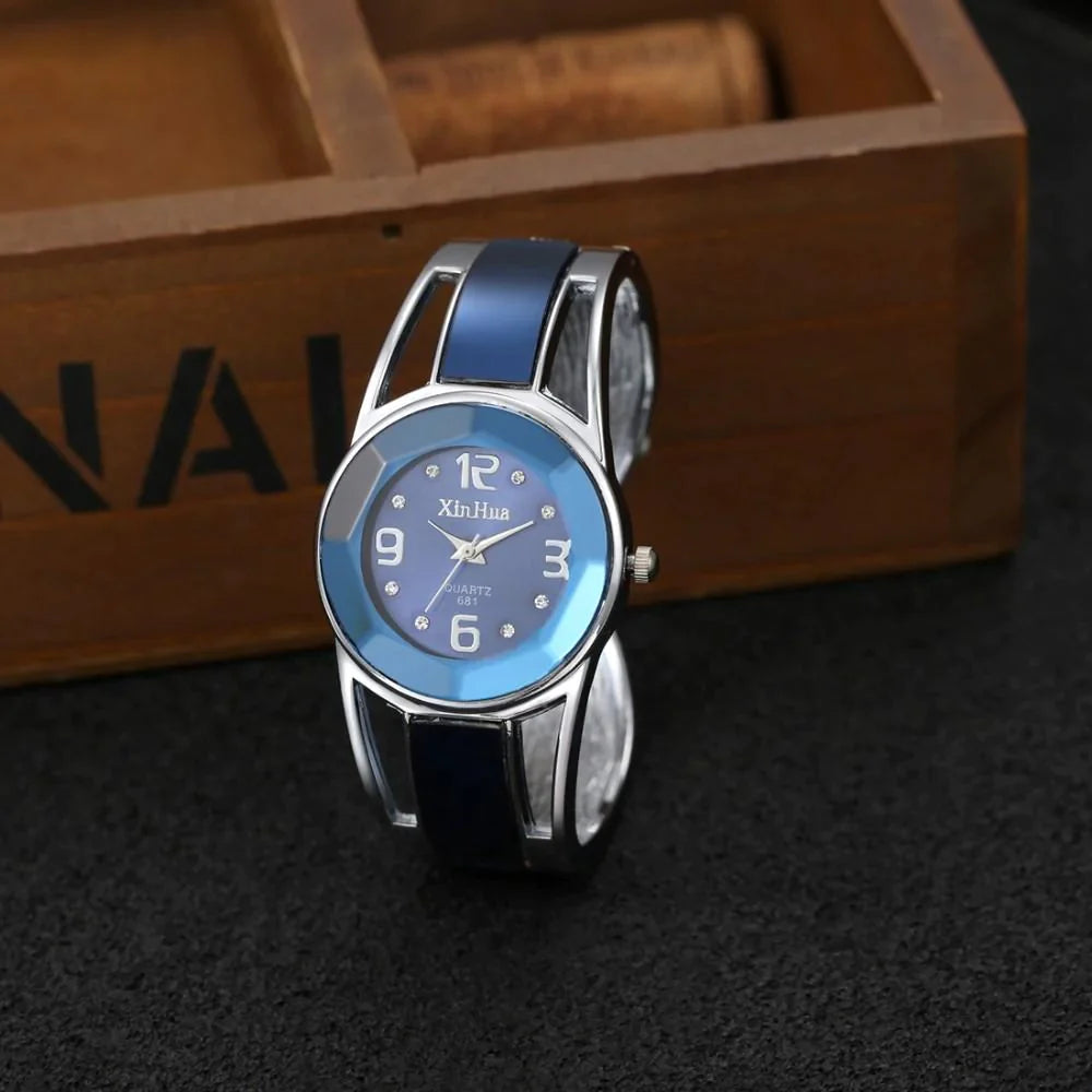 Women's Stainless Steel Casual Wrist Watches with Luxury Rhinestone - Watches for Women - DYAVOR®