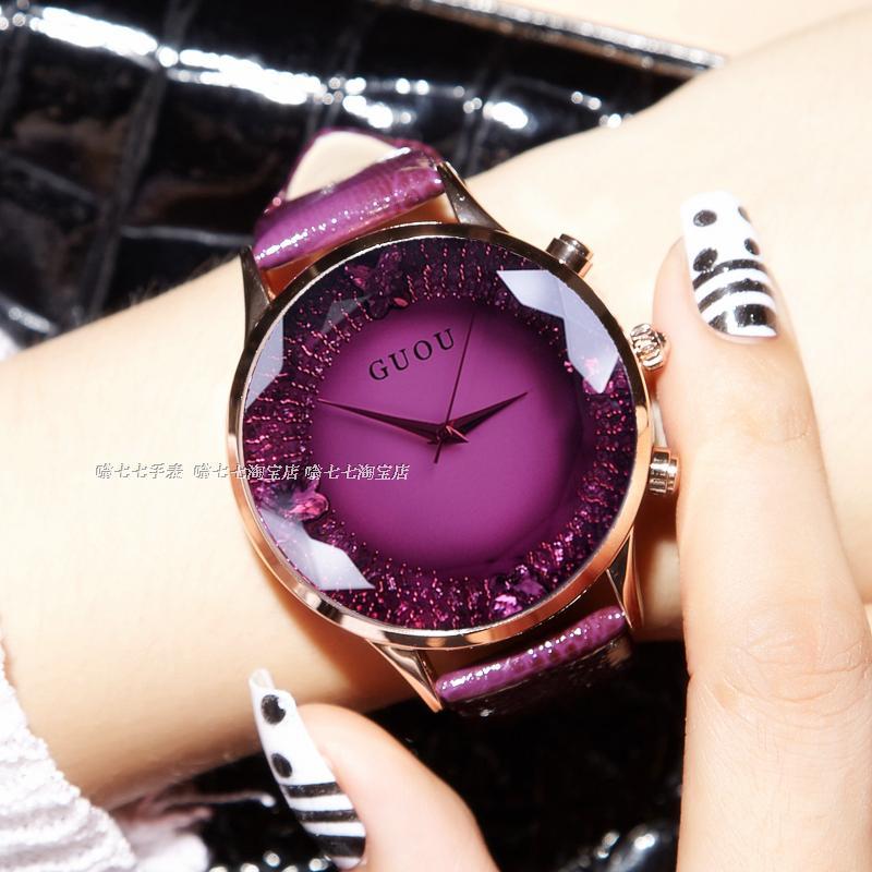 Women's Waterproof Rhinestone Quartz Lady Watch in Genuine Leather - Watches for Women - DYAVOR®