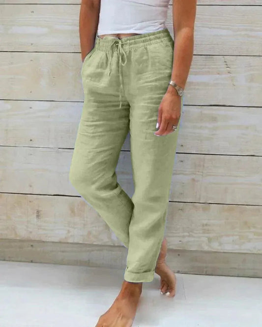  Linen Pants Ladies - Casual Chic - 100% Premium Linen - Perfect for Summer - 05/112024 1 - DYAVOR® 