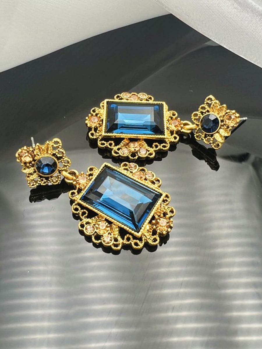  Vintage Rhombus Hollow Earrings MSE00148 - Earrings - DYAVOR® 