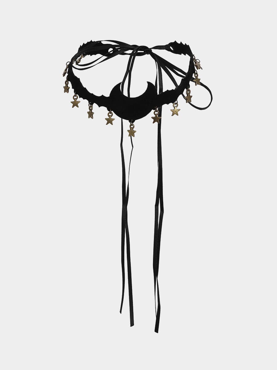  Star Tassel Lace Up Choker MSE00162 - Earrings - DYAVOR® 