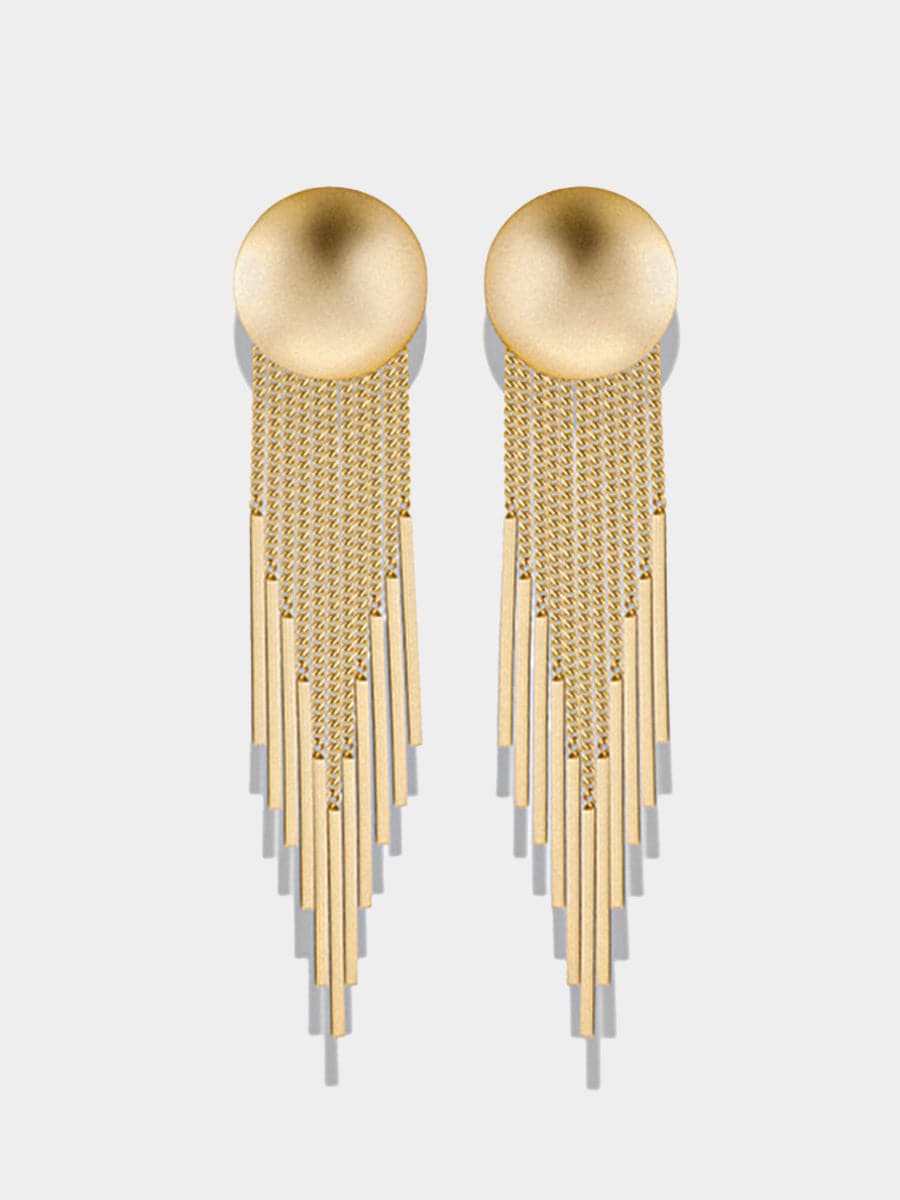 Simple Round Tassel Earrings MSE00141