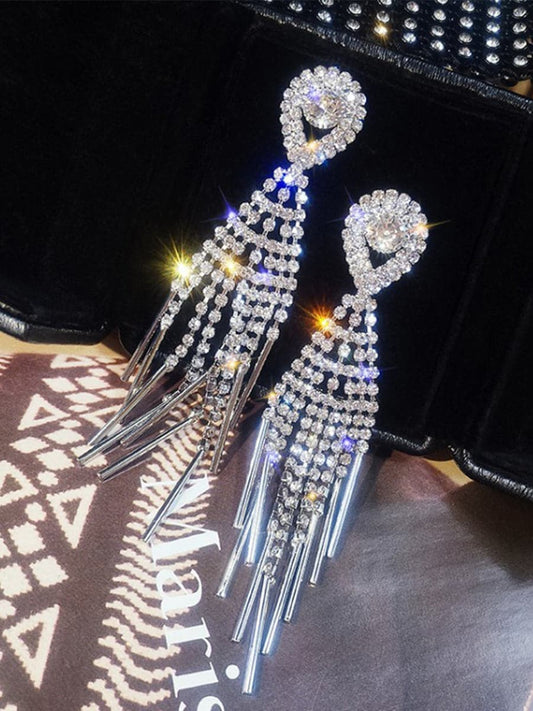  Missord Luxurious Stone Tassel Drop Prom Earrings MSE0204 - Earrings - DYAVOR® 