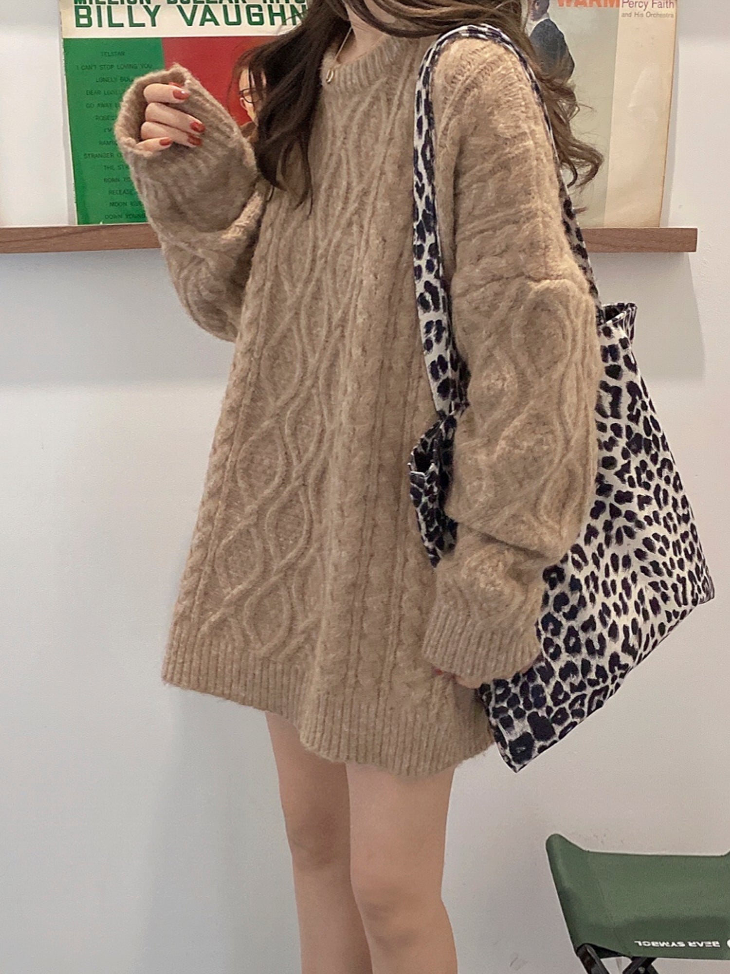  Chunky Cable Knit Sweater for Women - White, Thick and Cozy, Perfect for Winter Outerwear Gift for Her Christmas Gift -  - DYAVOR® 