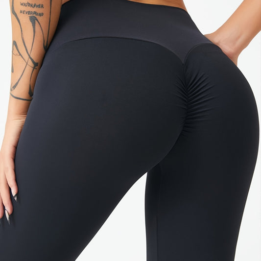  Noa | Black booty scrunch yoga pants with high waist - 07/112024 1 - DYAVOR® 