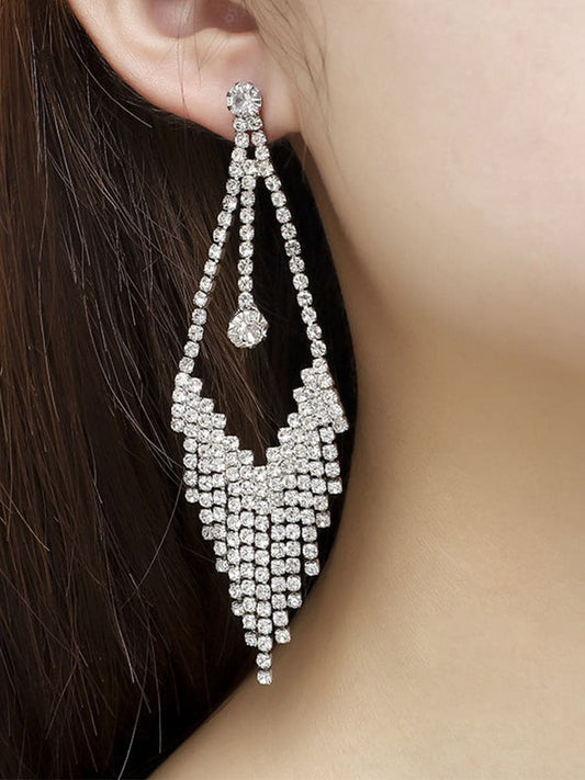  Missord Luxurious Stone Tassel Drop Prom Earrings MSE101022 - Earrings - DYAVOR® 