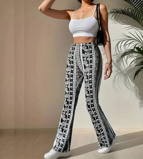  Flare Pants - Trendy Prints - Flattering Fit, Comfortable Fabric - Perfect for Everyday Use - 05/112024 1 - DYAVOR® 