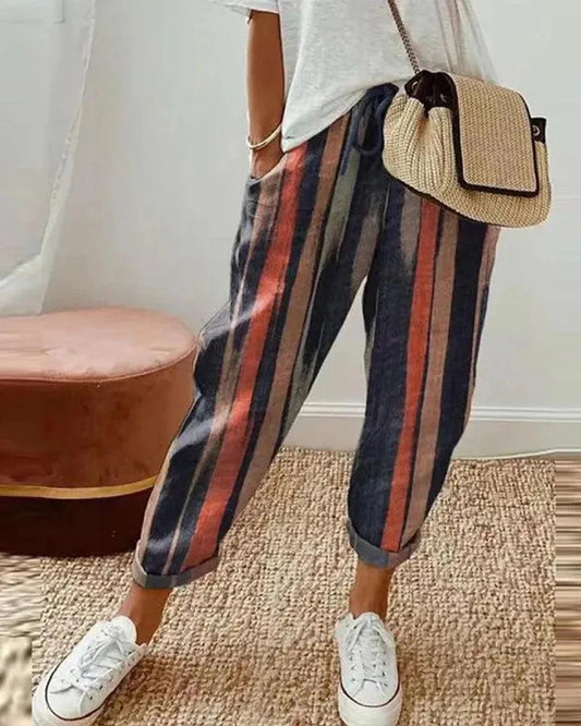  Cotton-Linen Pants Ladies - Casual - Breathable and Comfortable - Ideal for Hot Days - 05/112024 1 - DYAVOR® 