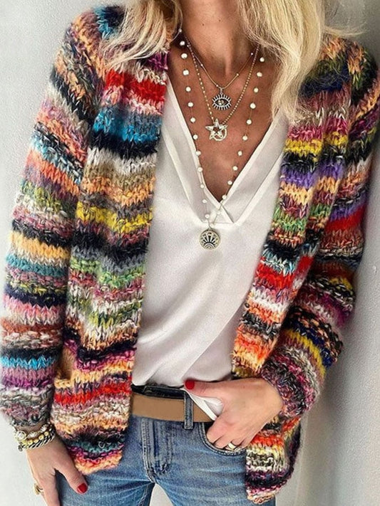  Lola | Knitted colorful cardigan - Winter - DYAVOR® 