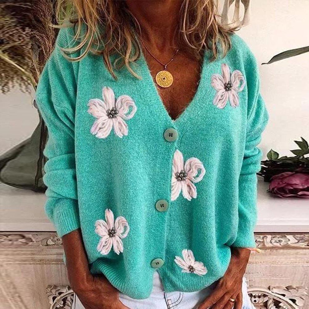 Allyn - Green Jacket with Floral Print