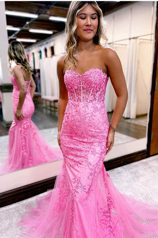  Tinsley |Mermaid Sweetheart Tulle Lace Prom Dress - Prom Dress - DYAVOR® 