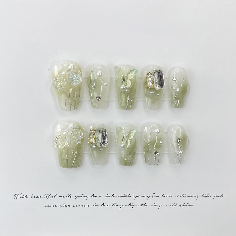  Butterfly Press-On Nails -  - DYAVOR® 