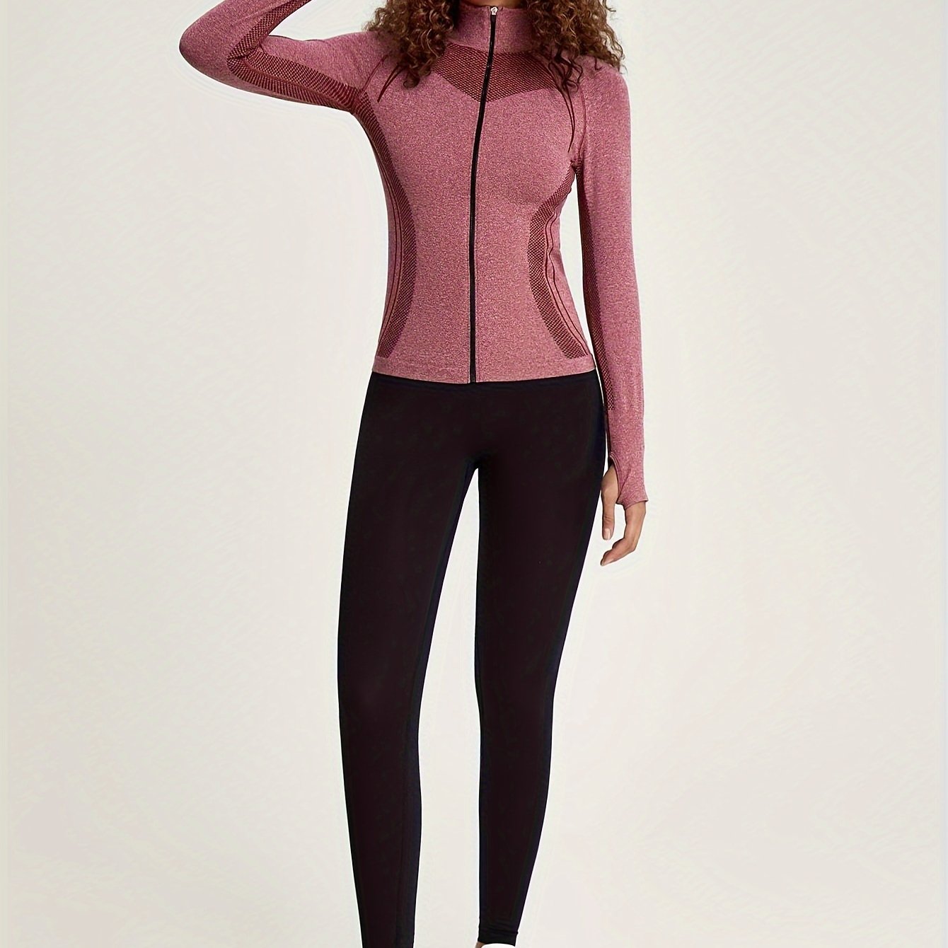  Feline | Women's long sleeve fitness and sports jacket with stripe decoration - 07/112024 1 - DYAVOR® 