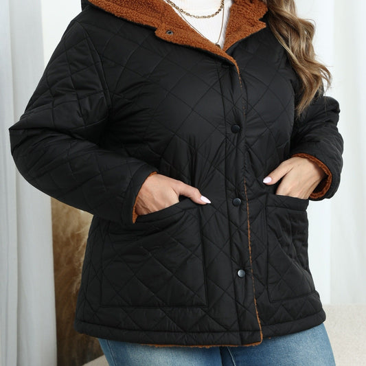  Nina | Plus size plush lined hooded quilted jacket - 07/112024 1 - DYAVOR® 