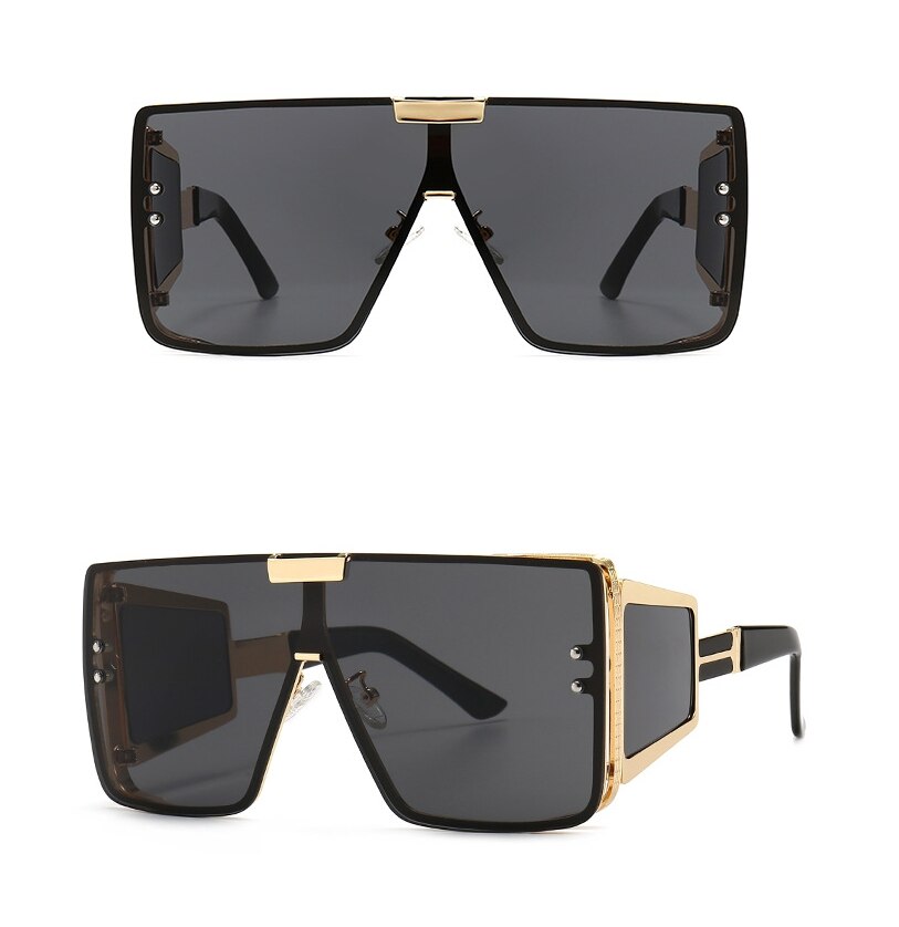  Vintage Retro Fashion Women's Alloy Frame UV400 Oversized Sunglasses - Women Sunglasses - DYAVOR® 
