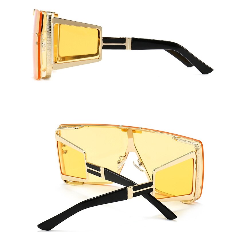  Vintage Retro Fashion Women's Alloy Frame UV400 Oversized Sunglasses - Women Sunglasses - DYAVOR® 