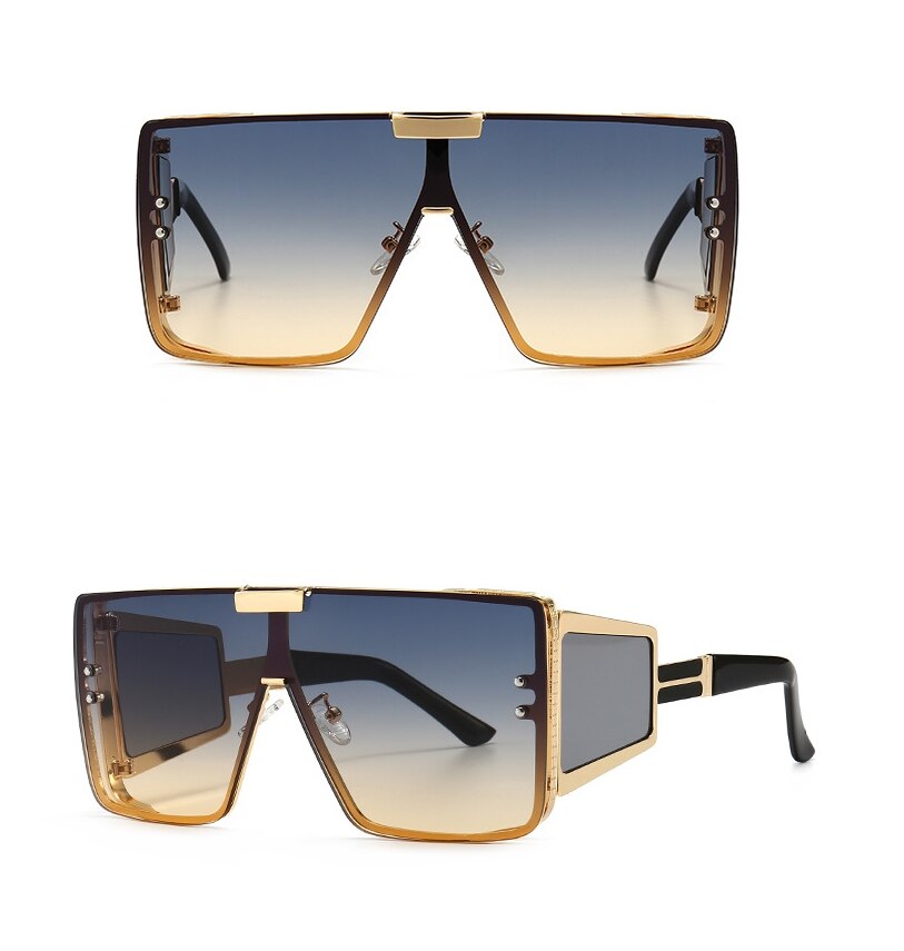  Vintage Retro Fashion Women's Alloy Frame UV400 Oversized Sunglasses - Women Sunglasses - DYAVOR® 