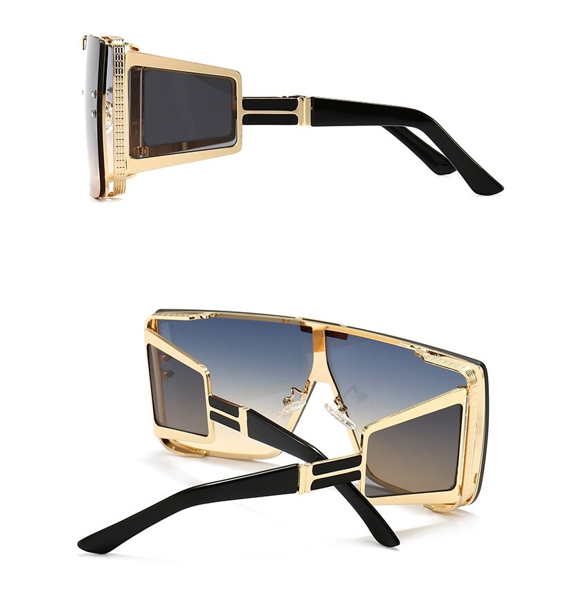  Vintage Retro Fashion Women's Alloy Frame UV400 Oversized Sunglasses - Women Sunglasses - DYAVOR® 