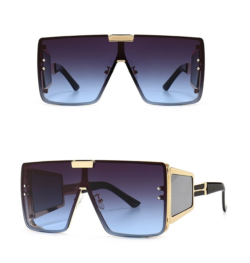  Vintage Retro Fashion Women's Alloy Frame UV400 Oversized Sunglasses - Women Sunglasses - DYAVOR® 