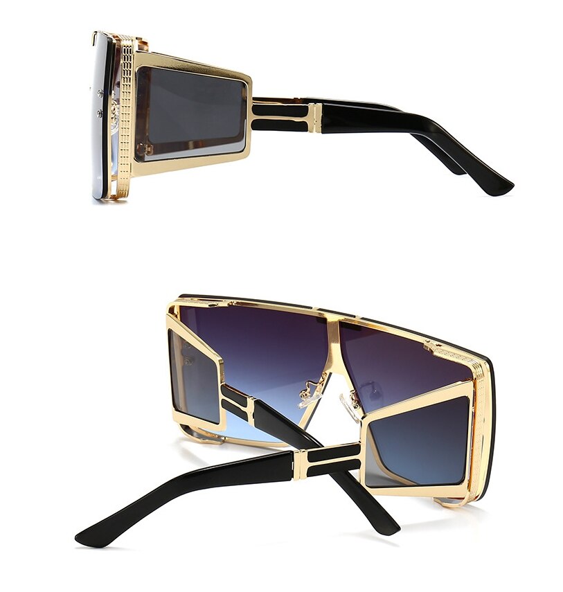  Vintage Retro Fashion Women's Alloy Frame UV400 Oversized Sunglasses - Women Sunglasses - DYAVOR® 