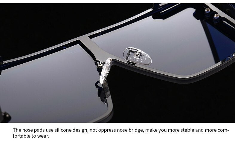 Vintage Retro Fashion Women's Alloy Frame UV400 Oversized Sunglasses