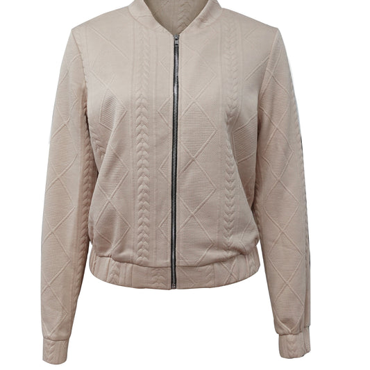  Lotte | Casual bomber jacket with plain texture - 07/112024 1 - DYAVOR® 