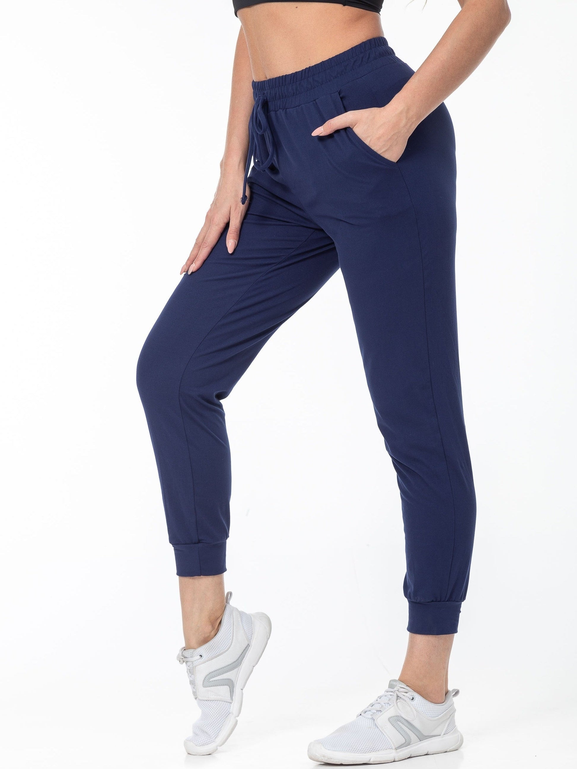  Sophie | Solid color casual running pants with pocket - 07/112024 1 - DYAVOR® 