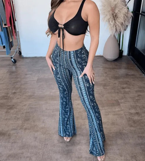  Flare Pants - Trendy Prints - Flattering Fit, Comfortable Fabric - Perfect for Everyday Use - 05/112024 1 - DYAVOR® 