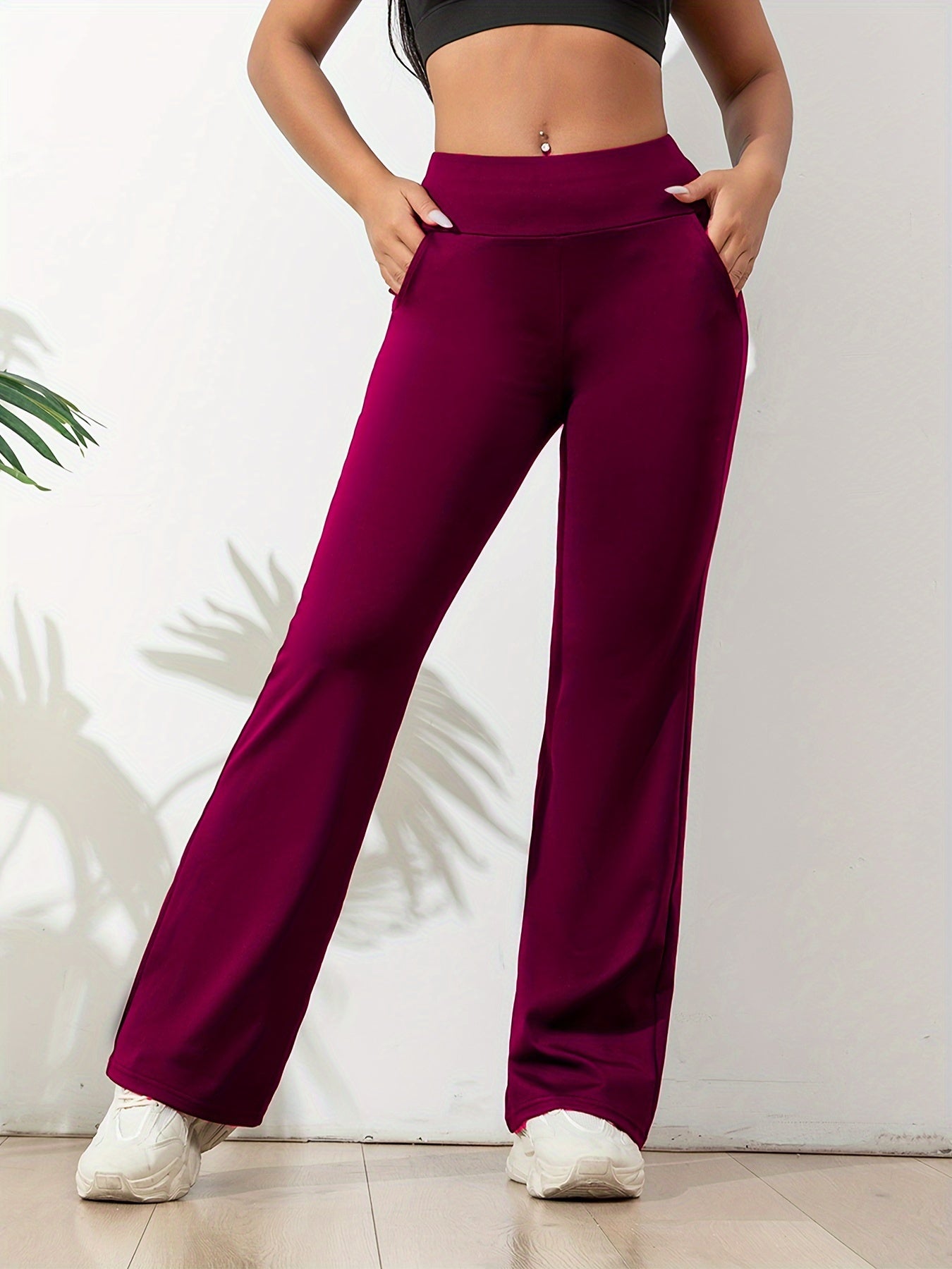  Sophie | Solid colored casual yoga pants - 07/112024 1 - DYAVOR® 