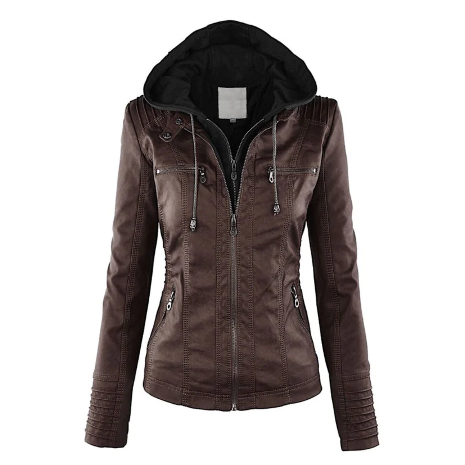  Lotte | Elegant leather jacket - Winter - DYAVOR® 