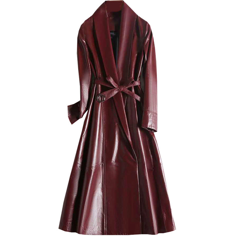  Genuine Leather Trench coat - Trench Coat - DYAVOR® 