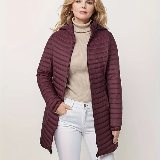  Sara | Casual quilted jacket with hood and zipper front - 07/112024 1 - DYAVOR® 