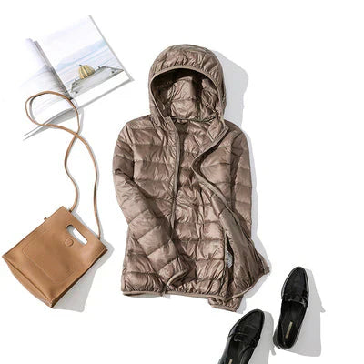  Aylin - warm fall jacket with hood -  - DYAVOR® 