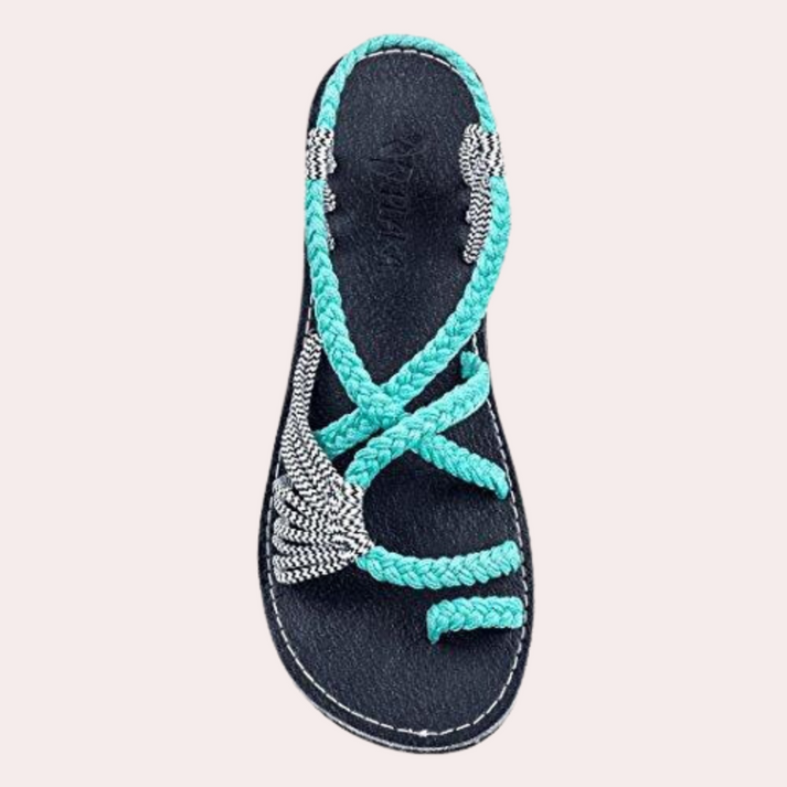 Stylish and colorful beach sandals for women