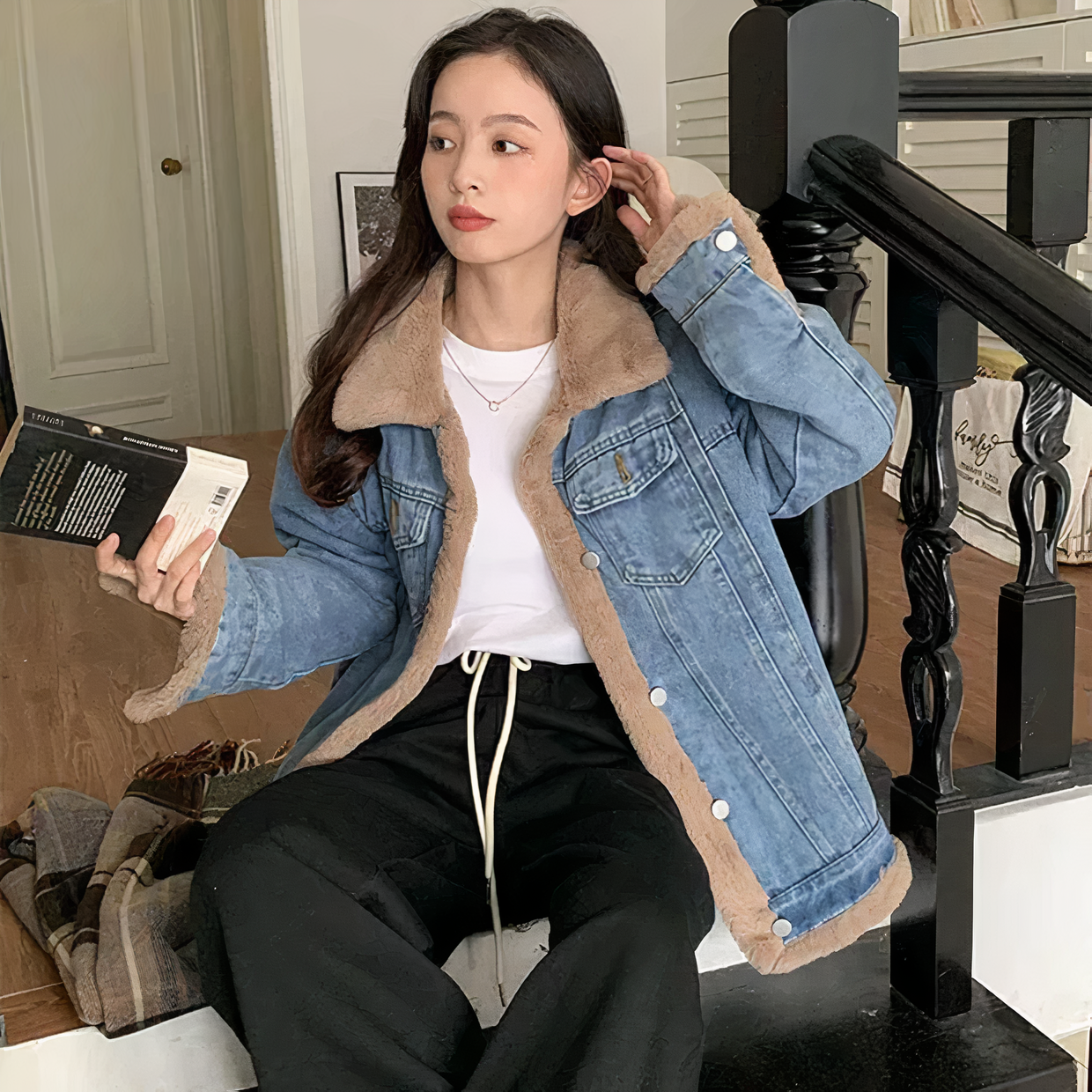  Winter fleece denim jacket - Callie - 26/102024 1 - DYAVOR® 