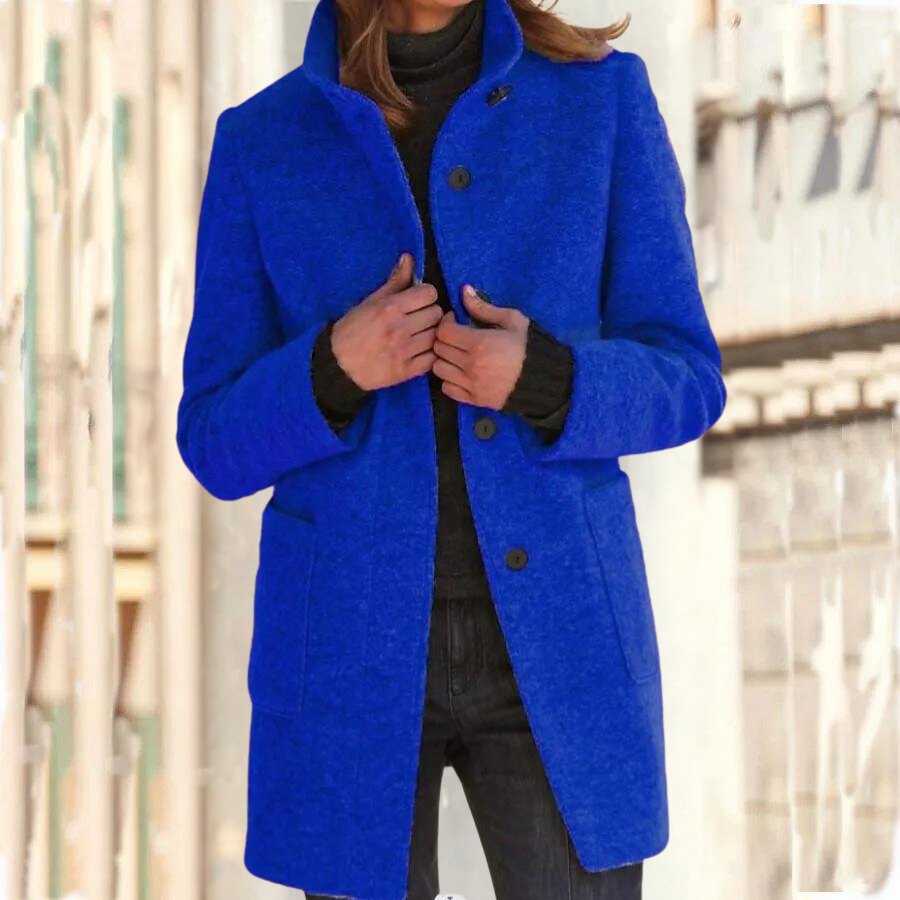  Elegant stand-up collar coat for women - Camille - 26/102024 1 - DYAVOR® 