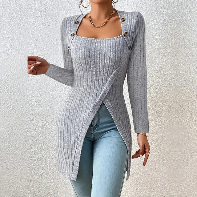  Claudia - Asymmetrical ribbed cardigan - 07/112024 3 - DYAVOR® 