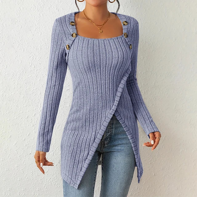  Claudia - Asymmetrical ribbed cardigan - 07/112024 3 - DYAVOR® 