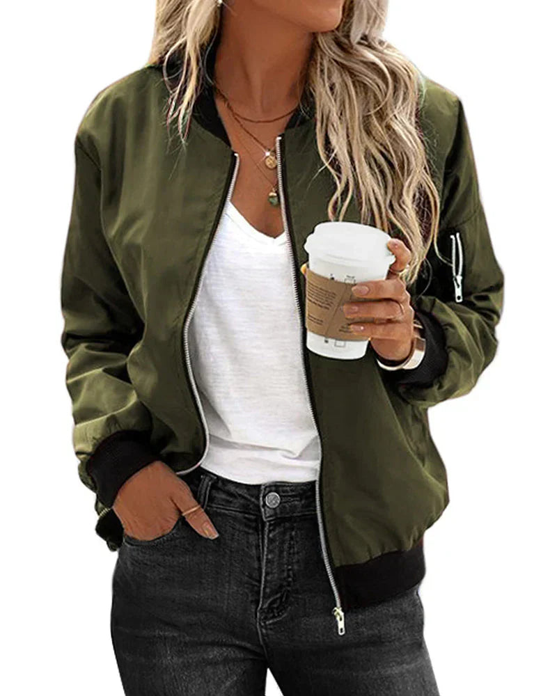  Rinna - stylish classic bomber jacket with pockets - perfect for any occasion -  - DYAVOR® 